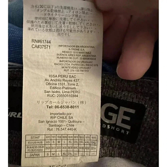 Rip Curl Boardshorts Men’s Size 28, Blue Stripes Beach Swim Shorts - Picture 10 of 11